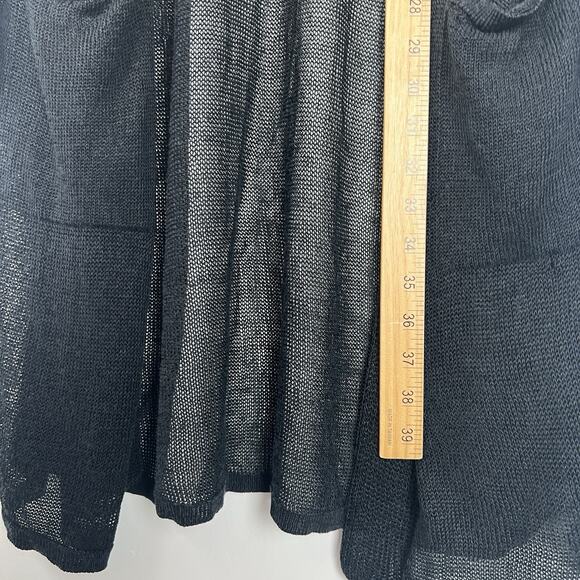 HOLES - J. Jill Women’s Size M Long Sleeve Knit Open Front Linen Blend Cardigan - Picture 10 of 12